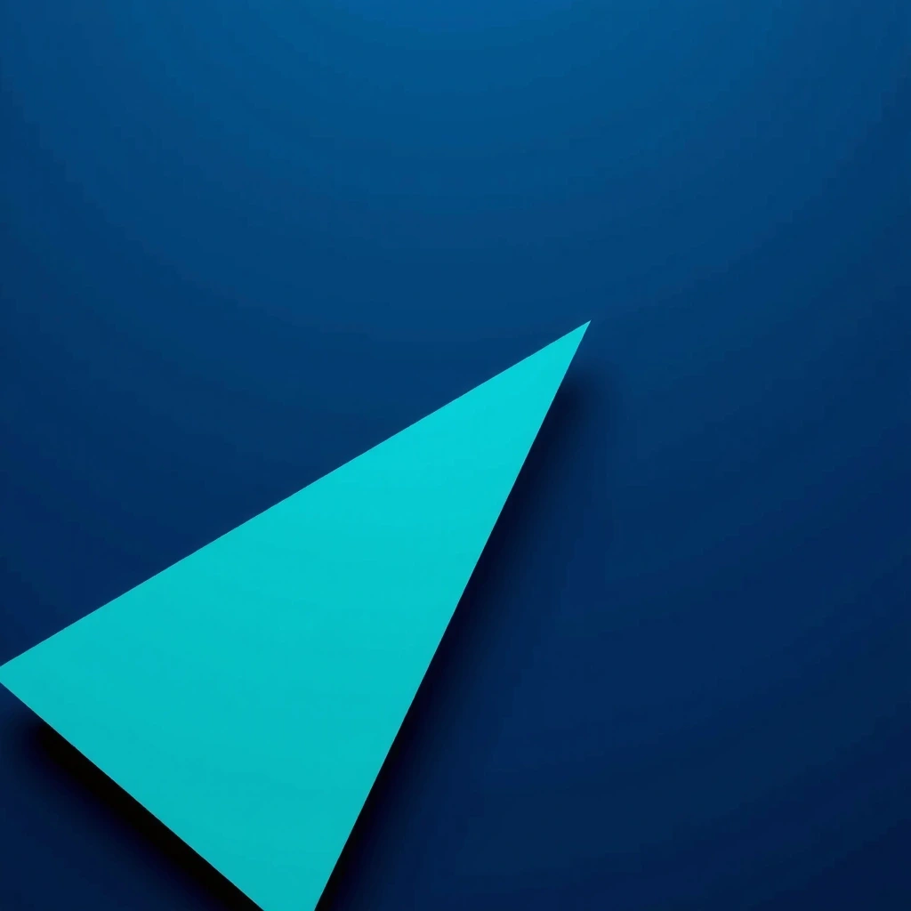 Abstract geometric intersection representing connection